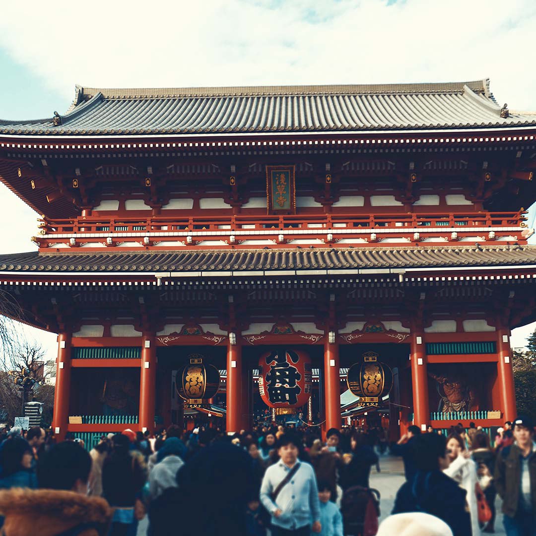 Shinto, one of the main religions in Japan, follows its religious ceremony in a shrine.